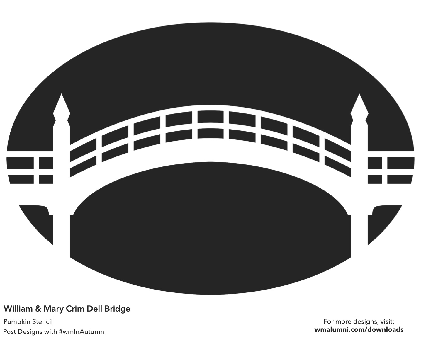 Crim Dell pumpkin stencil